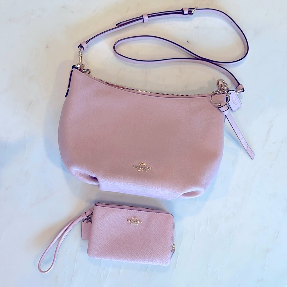NWOT Coach Shelby Hobo & Double Zip Wallet